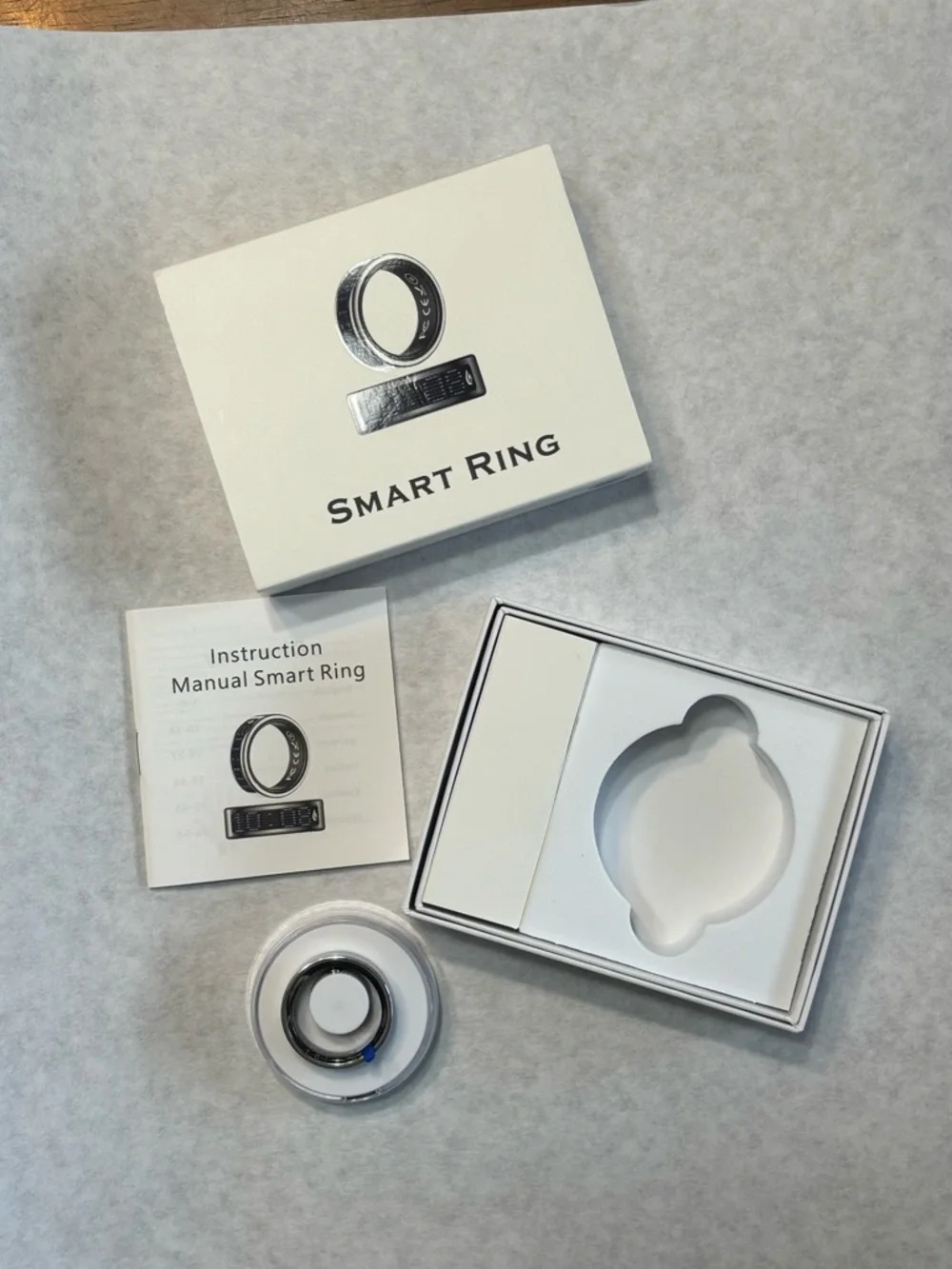 Men’s 0.88in/22.3mm Smart Ring - Silver Smart Wearable Ring